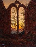 Caspar David Friedrich Klosterruine Oybin oil on canvas